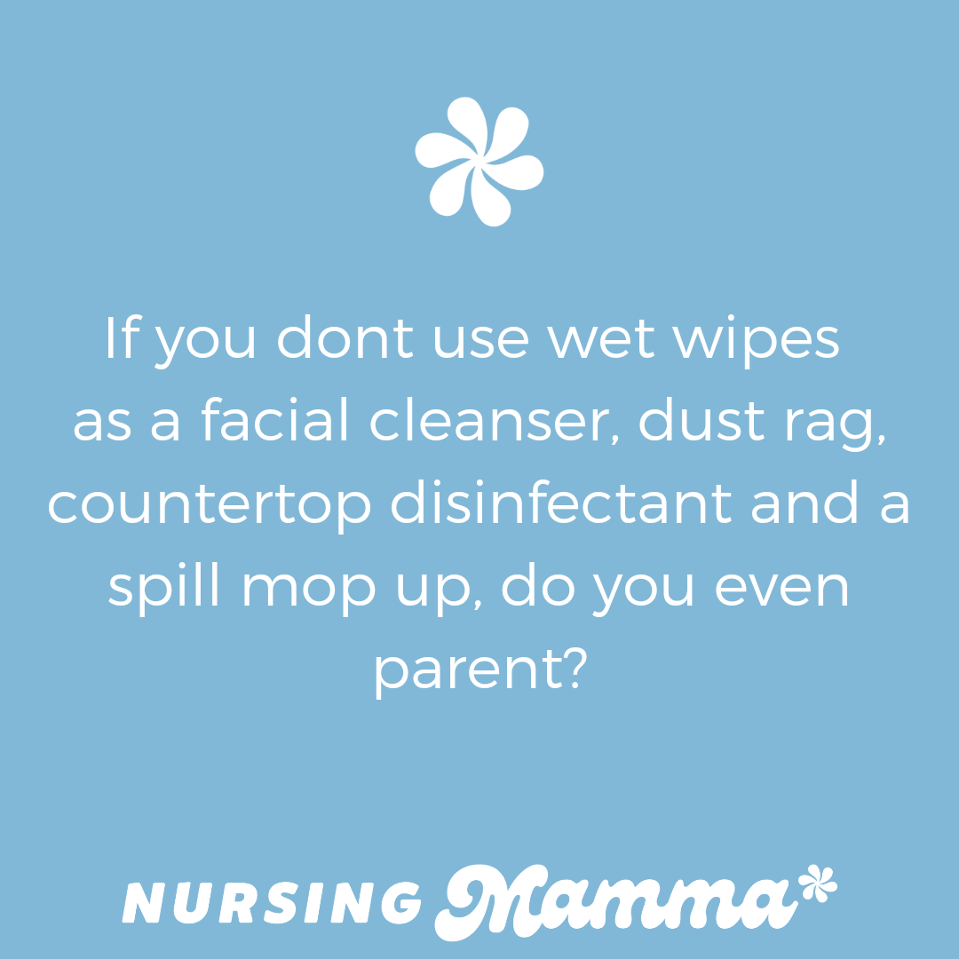 NursingMamma's tweet photo. You have to love the possibilities of a wet wipe🤣 https://t.co/9llf3EeQ5V