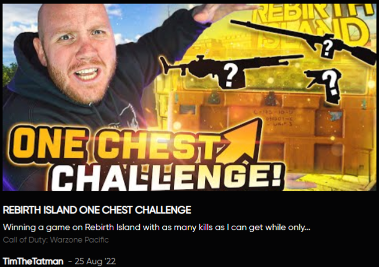thechallengegg's tweet photo. One chest, one gun, one opportunity. Can you win? Link: https://t.co/mN4Krn8Hd2
 P.S. You don't have to beat a challenge to rank in our record book.
#Warzone #rebirthisland #gaming #gamer #games #gamingcommunity #gamerlife #YouTubers #twitch #follow #streamer @timthetatman https://t.co/tbg71B7iq9