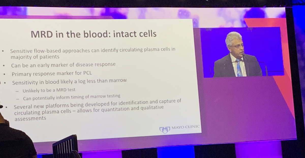 DrRakeshPopat's tweet photo. MRD testing by peripheral blood for myeloma. Still some work to do and likely lower sensitivity compared to bone marrow. #IMS2022 #mmsm https://t.co/ZTq8l2eHnv