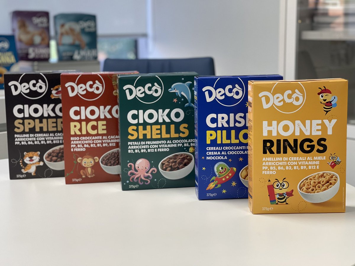 mgasbarrino's tweet photo. E del nuovo look della linea di cereali #deco’ ne vogliamo parlare ? @deco_ufficiale @GruppoVege @GruppoArenaDeco https://t.co/1mmnqCVbhB