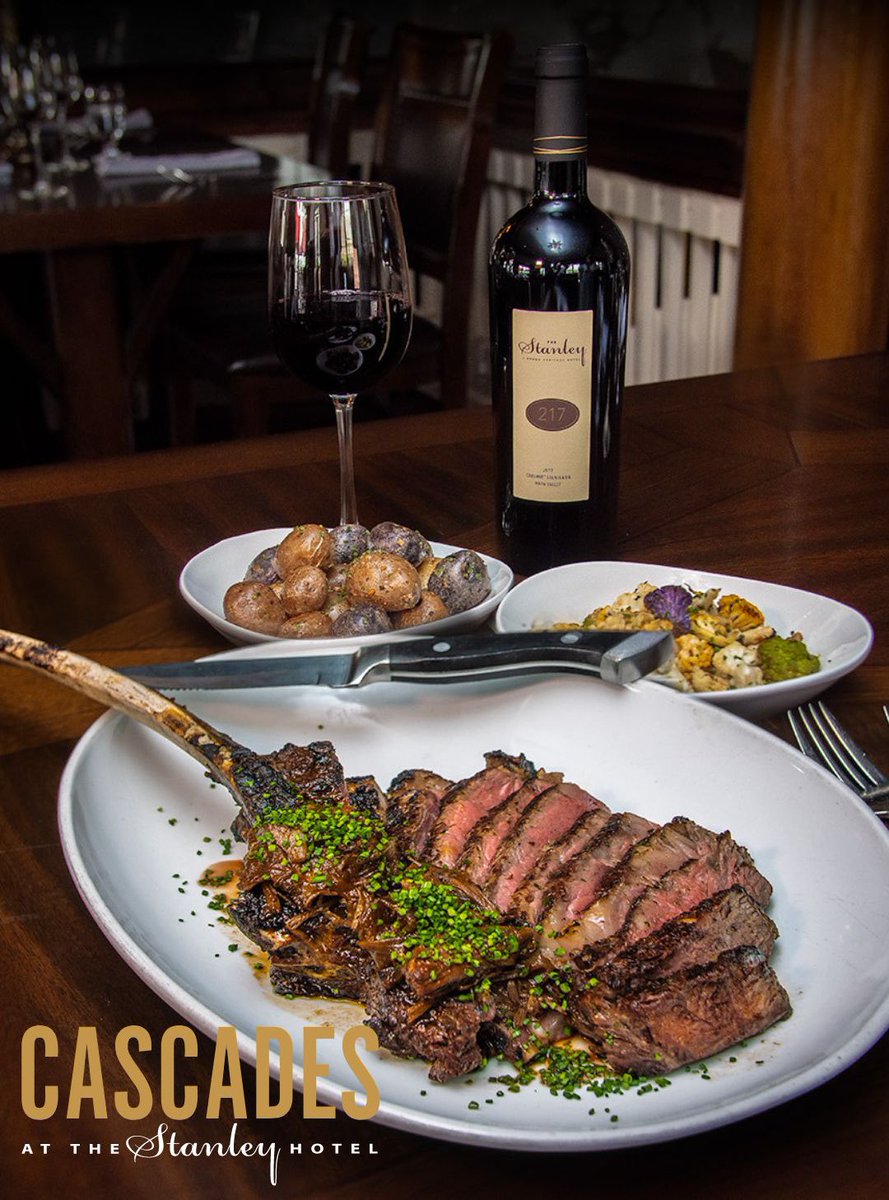 Come dine with us and try our Chef's Choice Angus Tomahawk 40 OZ Steak paired with our very own 217 wine.
