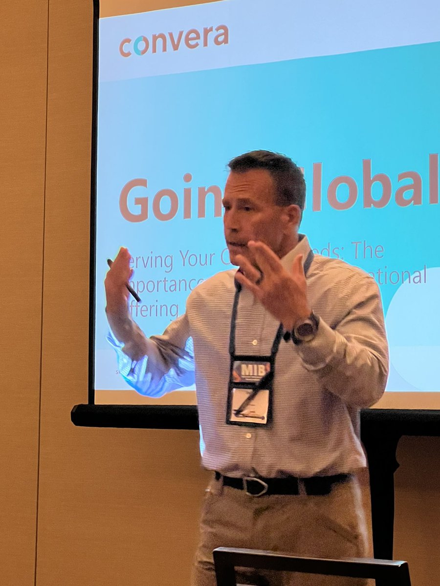 Steve Kuhl with Convera is talking global payment opportunities for community banks at #mibcbc22 <a href="/kayakkuhl/">Stephen</a> <a href="/HardenDonna/">Donna Chaney Harden</a> <a href="/redmizzou/">Ben and Liam’s Dad</a>