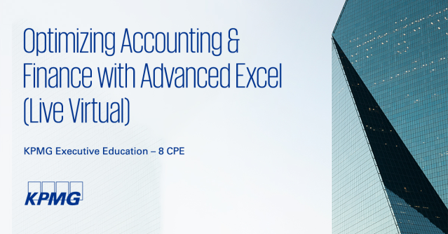 cconroyexeced's tweet photo. Join us on September 8–9 for Optimizing Accounting &amp; Finance with Advanced Excel. At this live virtual seminar (8 hours over 2 days), learn to apply advanced Excel techniques to accounting and finance problems. Estimated CPE: 8. https://t.co/f3V2t4UOEh https://t.co/vh88RitT8Z