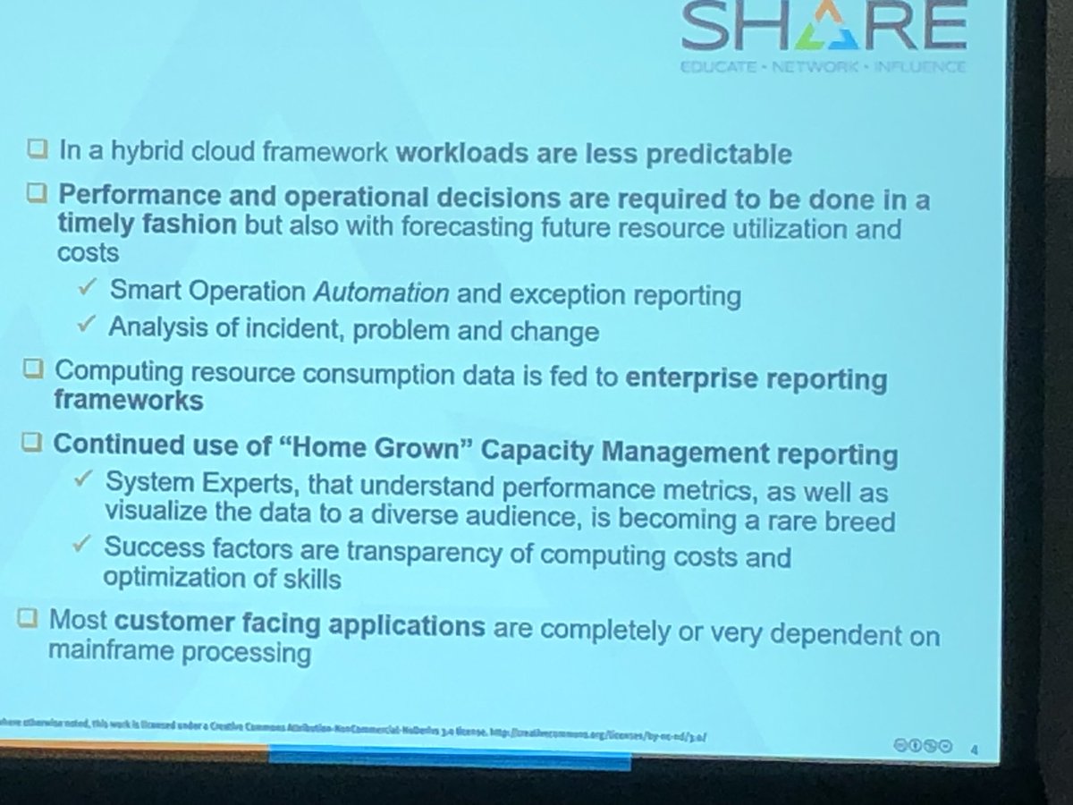 About to see Dan Ruehl for <a href="/21stSoftware/">21st Century Software</a> on capacity, performance, cost,and ai #sharecbus on the unpredictability of workloads. Very timely.