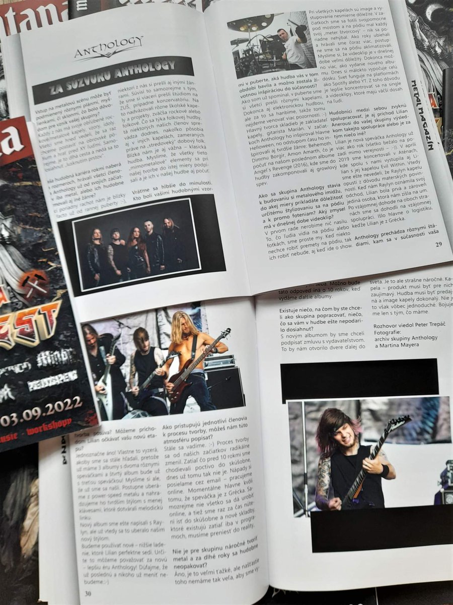 AnthologySk's tweet photo. We would like to thank @petertrepac for hosting us to the pages of Montana metal magazine! And don't forget! Next Saturday, 3/9 we will meet you once again on the stage of Montana metal festival! Be there everybody! 🤘🔥

#anthologysk #anthologyband #metalmusic #metalband #stage https://t.co/SoBkmtcVzv