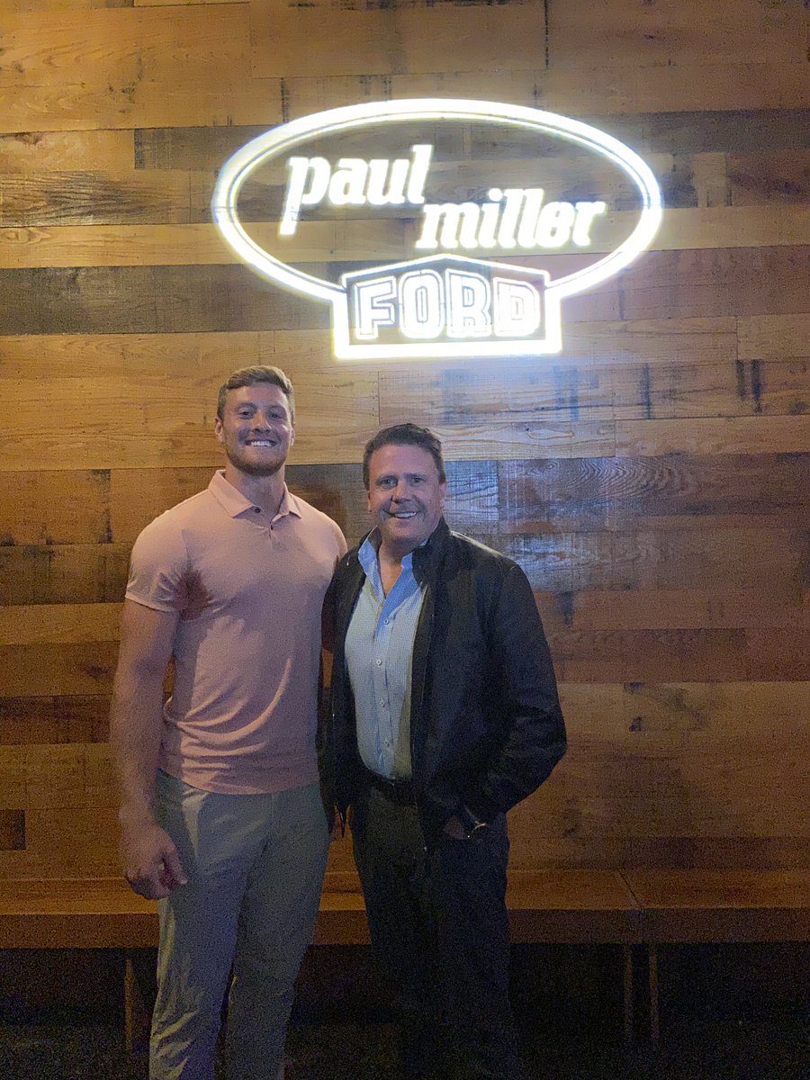 PaulMillerKY's tweet photo. Last night we were surrounded by members of the Paul Miller family, BBN and the Lexington community to showcase our newest NIL project with @will_levis and @nil_athlete. What a night to #DriveItLikeAWildcat! https://t.co/YDNgAeG0qL
