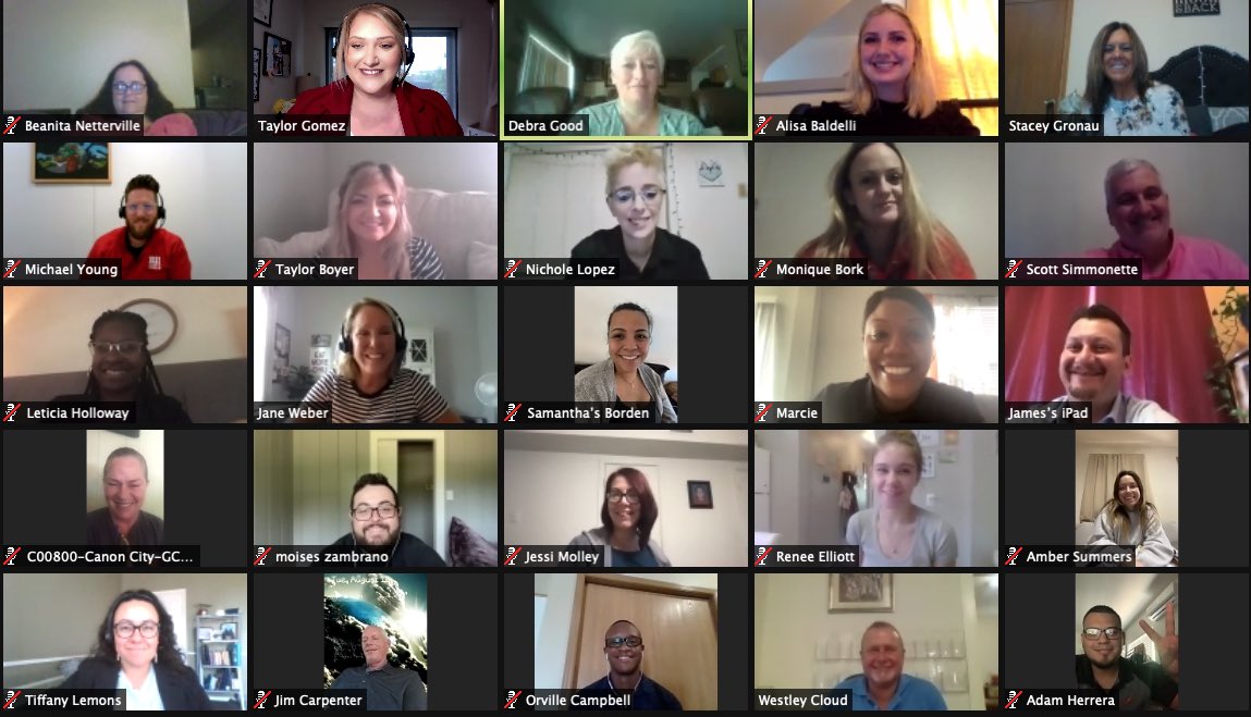 TTaylorelaine's tweet photo. Had so much fun welcoming these CSL/MIDβs to the First Day to today! π»πΆβs β€οΈ! @twchilihead @ChilisJobs #TrainingMatters #VirtualTrainingTeam https://t.co/qzM688TeKE