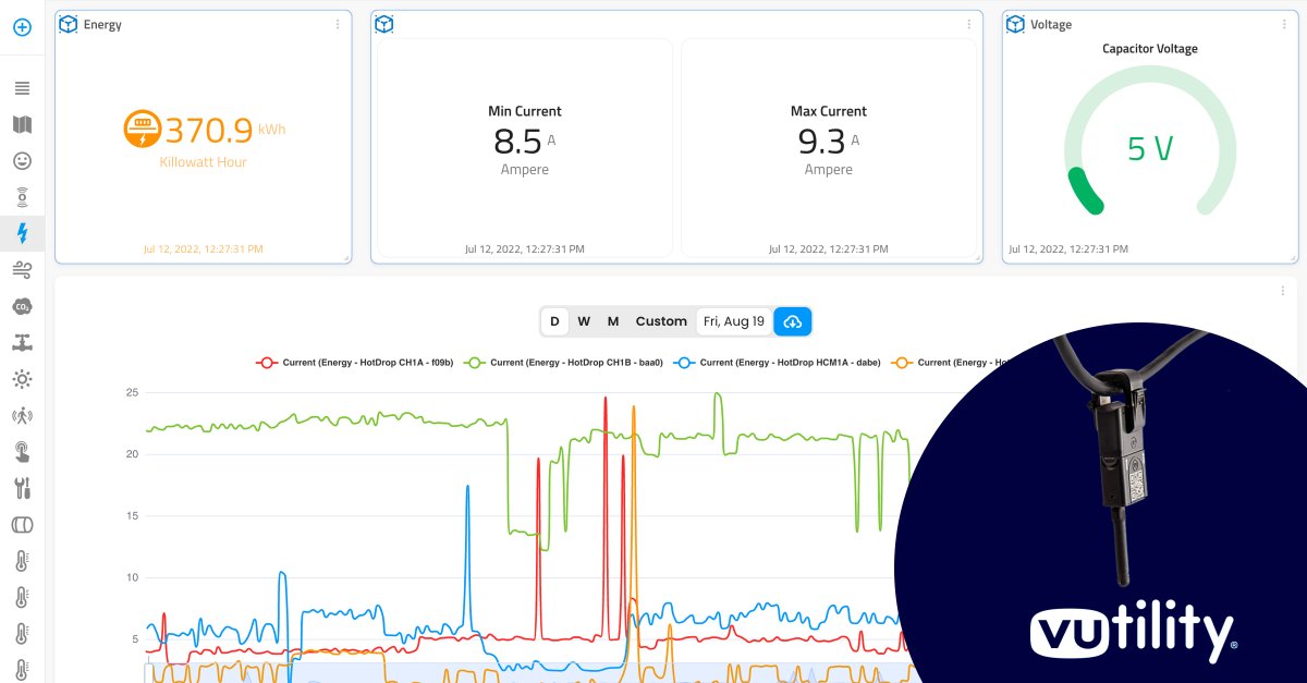 myDevices_IoT's tweet image. 👥 Deploy myDevices Energy Monitoring minutes. The #Vutility HotDrop measures, monitors, & drives changes with circuit-level data. Increase performance and reduce costs! 
#sensors #sensorsolutions #IoT #IoTSolutions #LoRa #IIoT #sustainability #esg #esgreporting #energyefficiency