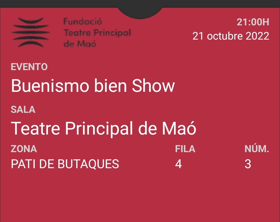 GalmesSandra's tweet photo. @quiquepeinado @manuelburque
@henarconh @BuenismoBien
Acabo de comprar entradas para vuestro show en @TPMao #Menorca 🥰 #Feliz de poderos ver en directo 🧔🏻🧔👱‍♀️#Iloveyou #buenismobienshow #buenismodiarioesnecesario https://t.co/PLPz60Dxsd