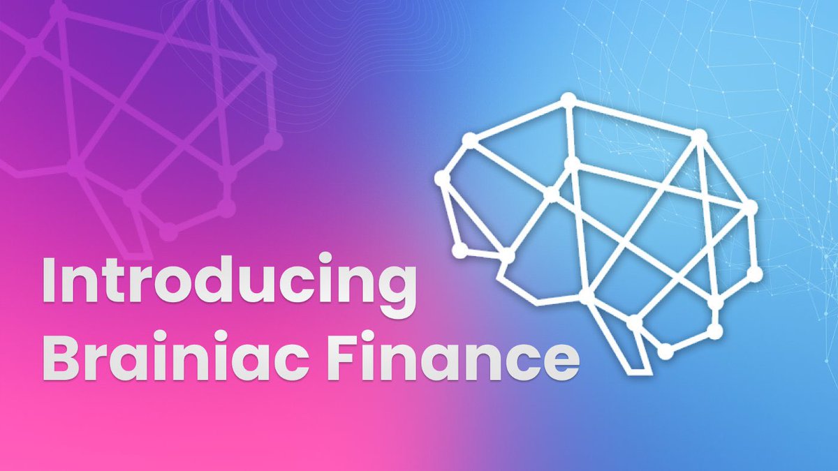 BrainiacFinance's tweet photo. 👋 Hola! I’m the first lending markets and auto compounding vaults on @NervosNetwork

My $BRAIN token is launching in Sept. On @yokaiswap 🚀

Website: https://t.co/XlrWxj8pwD

Telegram: https://t.co/qQ9hbYnHGF

Discord: https://t.co/eNQ22S8U4M 

Medium: https://t.co/ivJSmTI8Nn https://t.co/iS1wFugfrB