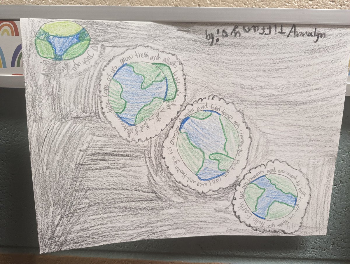 MrsGunnels123's tweet photo. Our class wrote Thank You notes to Earth for providing our natural resources. #leopardspotting #LifeIsBetterAtLakeshore #LSEheart #PAWsitivePause  @HumbleISD @HumbleISD_LSE https://t.co/dYFbtLLRTF