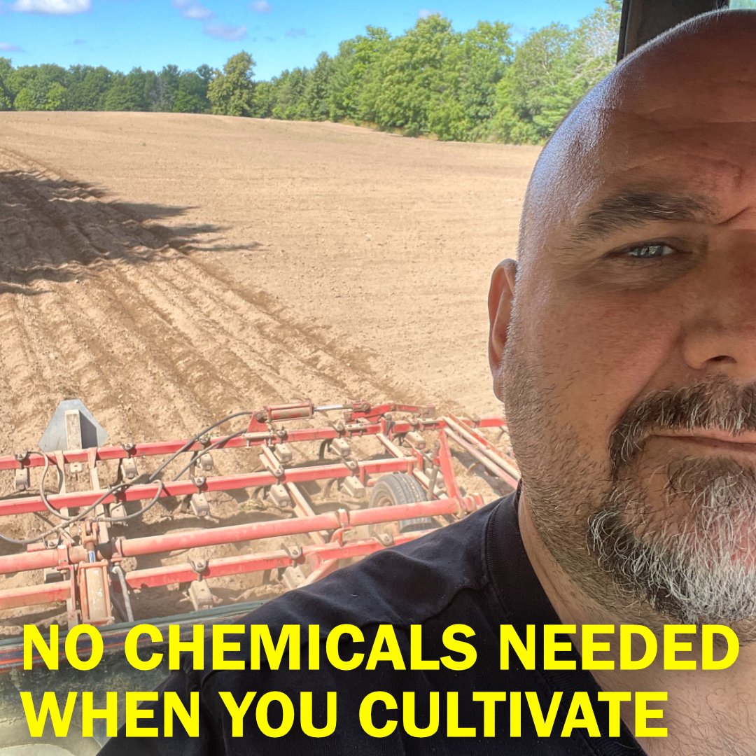DynamicGreens's tweet photo. You don't need harmful chemicals to keep your fields free of weeds! Cultivating them regularly will do the trick https://t.co/LnTuFStJxE