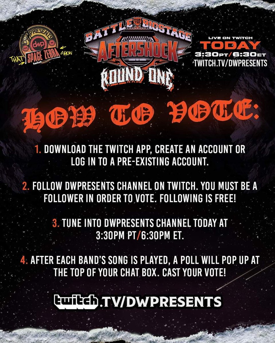 Later today at 530 central time! Vote it up!