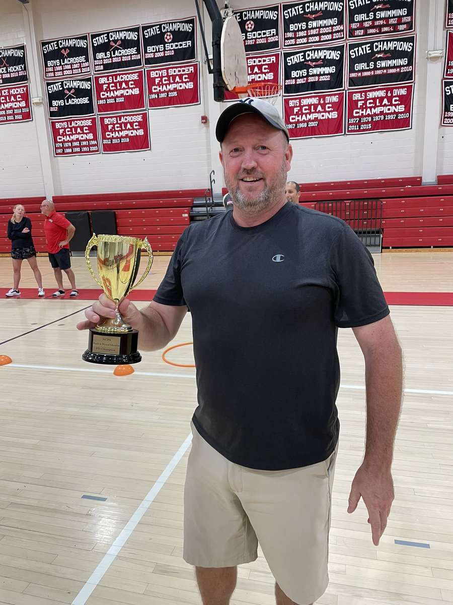 JAdams7532's tweet image. Back at it with the #NCPS Health &amp;amp; Physical Education Department, announcing the “new” PD Champion Chris Thompson. Congrats on being the Speed Scrabble dept. champ! Great participation from all!
