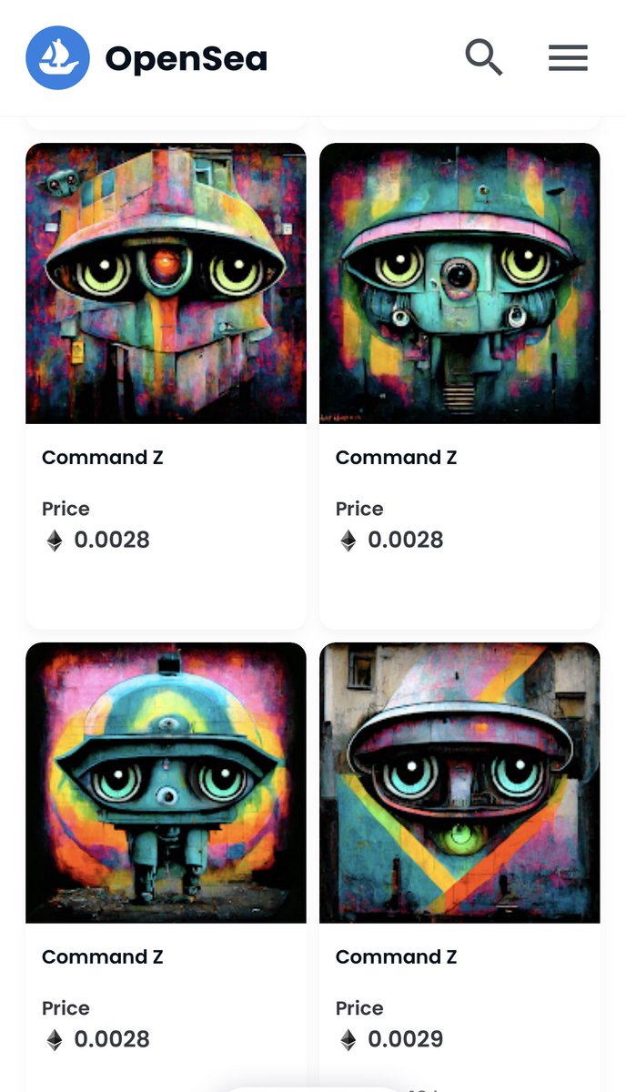 OKBoomerDN's tweet photo. 💥 Free mint
💥 .003 floor
💥 .03 10x from now
What ever entry point, CommandZ is on sale low 1.7k supply
AI and hand drawn traits
#CommamdZ @CommandZ_eth
#Bitcoin #ETH
#BAYC #MAYC
#NFT #psychedelic https://t.co/JLmyzsyBjh