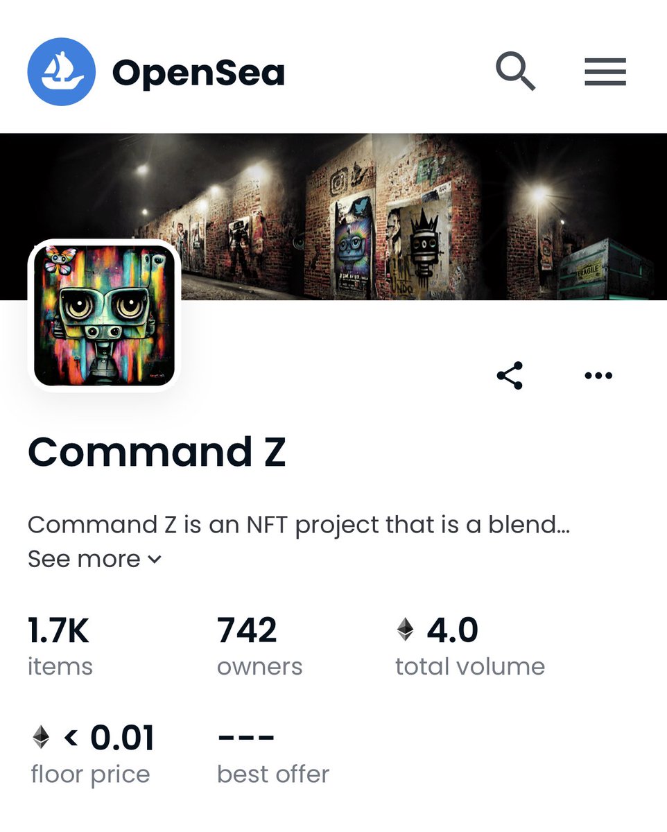 OKBoomerDN's tweet photo. 💥 Free mint
💥 .003 floor
💥 .03 10x from now
What ever entry point, CommandZ is on sale low 1.7k supply
AI and hand drawn traits
#CommamdZ @CommandZ_eth
#Bitcoin #ETH
#BAYC #MAYC
#NFT #psychedelic https://t.co/JLmyzsyBjh