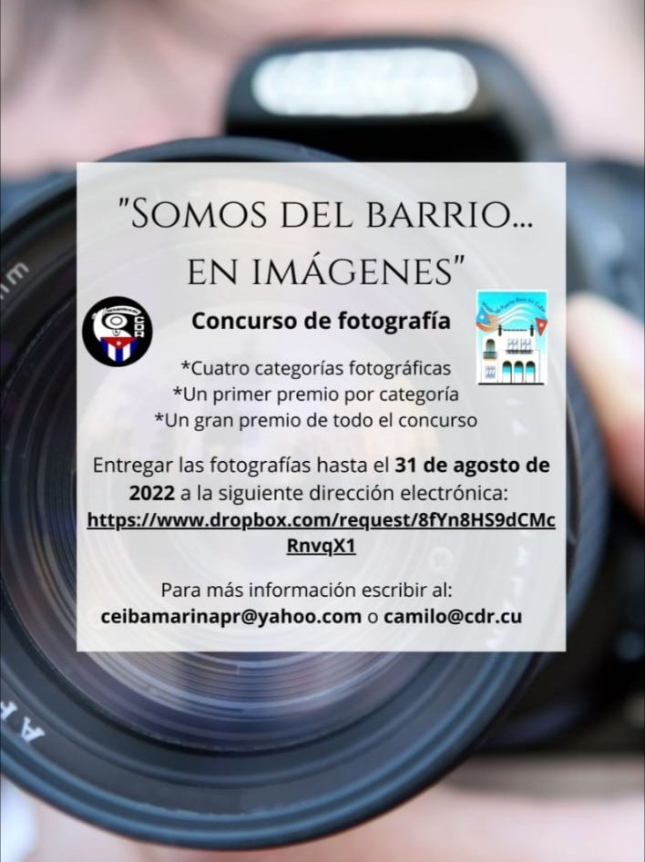 GHNordelo5's tweet photo. Si te gusta la fotografía y montar bicicletas, esta puede ser tu oportunidad. #Cuba #CDRCuba #SomosDelBarrio https://t.co/fl2QTqLvMX