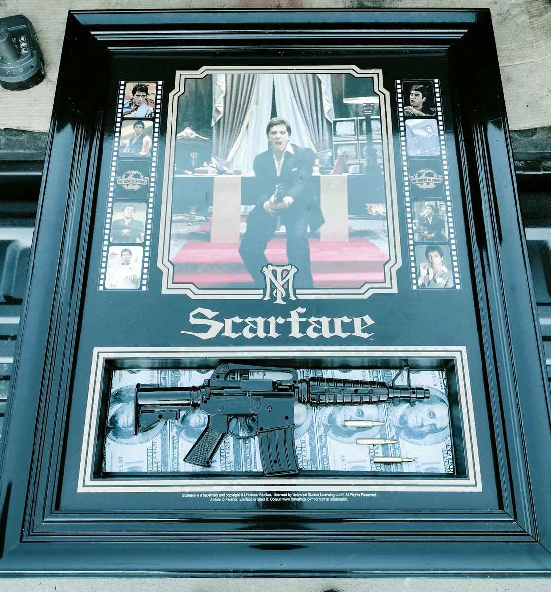 Anyone know value or interest on something like this? <a href="/ScarfaceTrades_/">Tony Trades</a>  <a href="/AlPacinoinfo/">Al Pacino.info</a> #AlPacino #cocaina #shadowbox