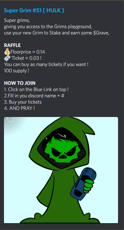 Raffle Time,!

Buy your Tickets now, and be a lucky winner ! 
hel.io/pay/8d954c9d-0…

#SOL #SolanaNFT #Solana #NFTs #NFTCommunity #NFTGiveaways