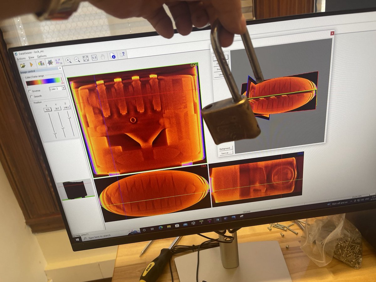Found a random lock in the alley while loading in the new microCT 😈