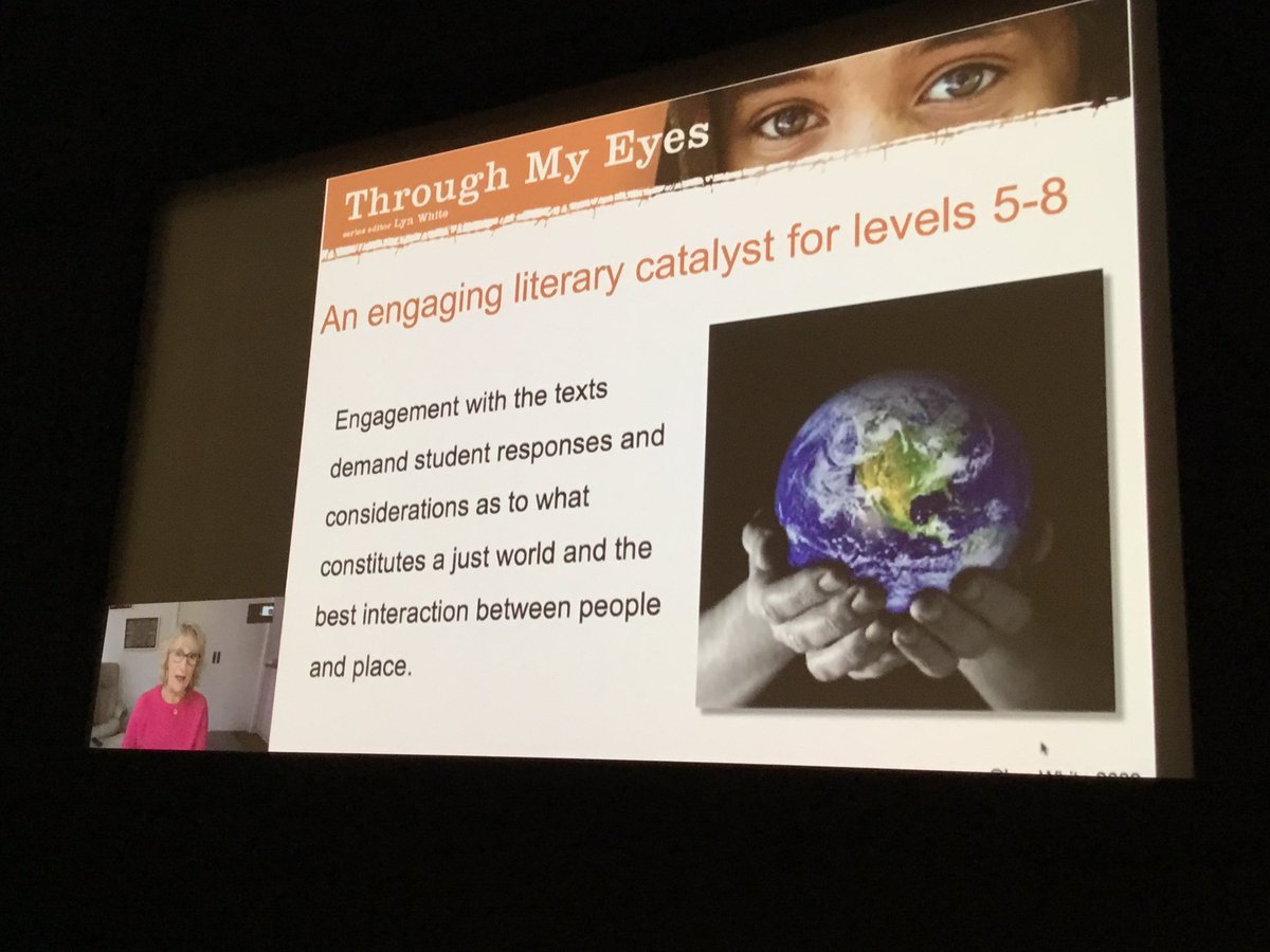 What better way to engage students in reading than with thought provoking stories about real children their own age. Through My Eyes, a wonderful book series edited by Lyn White #alea_acmi2022 #literacy #power_of_story #reading #literacy
