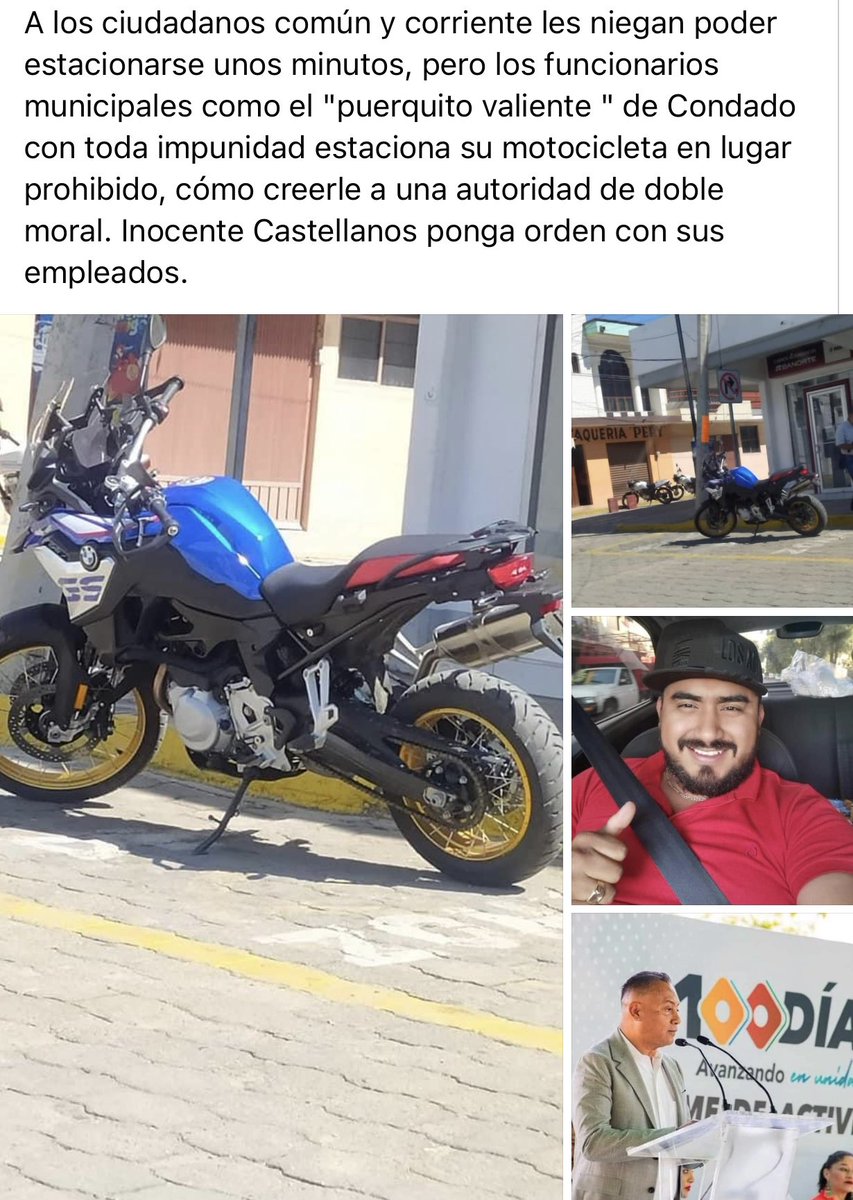 SandraO59755202's tweet photo. Qué tal la nueva pareja sentimental de la chenta, ya está estrenado moto el carnicero !! De traer una italika a bmw si deja la presidencia de Xoxo !! https://t.co/2Sat0MYLoc