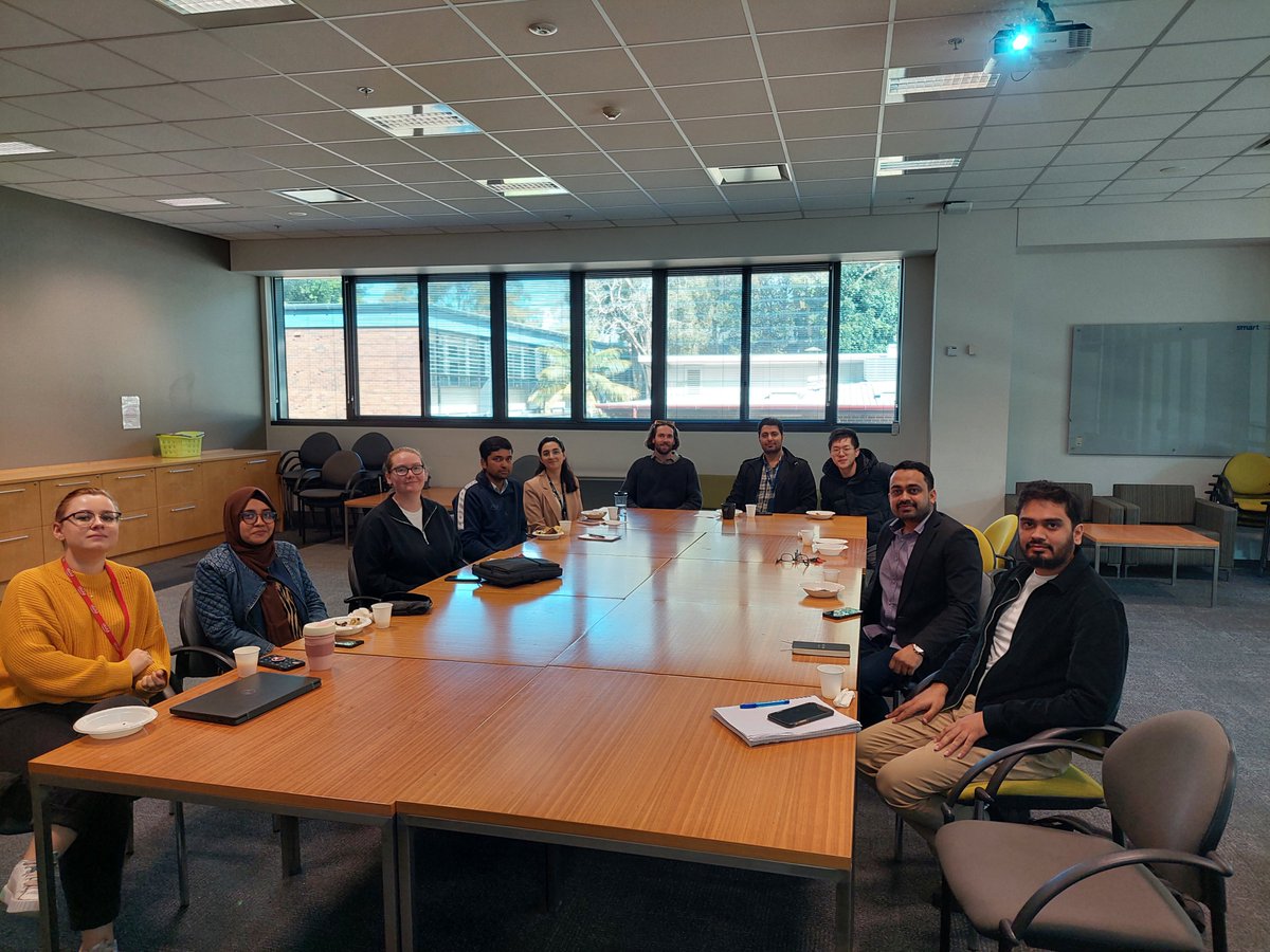 DrFaisalHai's tweet image. #HDR group meeting- Naveed submitted thesis, Michael runner-up at UOW 3MT competition, Sharmin starts with us, Arbab&apos;s new paper, Ashley returning from leave and Faisal&apos;s research supervision award- had some cake to celebrate our hard work.#StrategicWaterInfrastructureLab @uoweis