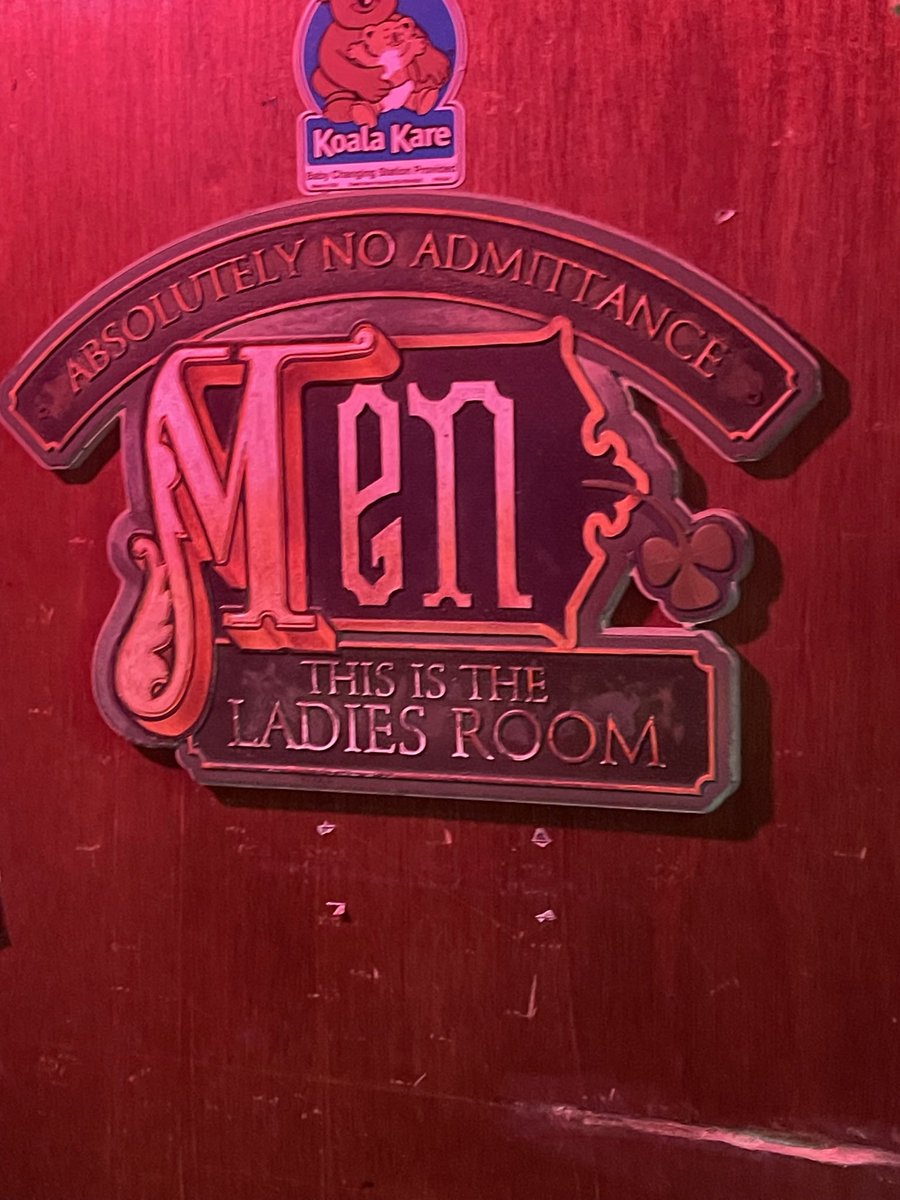 dfarley91's tweet photo. @_jaimedb It gets worse! I went to this bathroom after a couple drinks in destin. Wasn’t until I heard women talking outside the stall that I starting realizing I effed up 😂 https://t.co/oTEp49rtox
