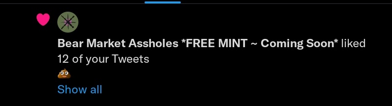 0xweird16's tweet photo. Already loving this community 🤣💩❤,Meme is all that is left 😎💩,this mf made my day today,fkn LEGEND @BMAssholesNFT
Good night fam 

#BMA #BMACommunity #Assholes #Freemint https://t.co/qgYf6CCi4c