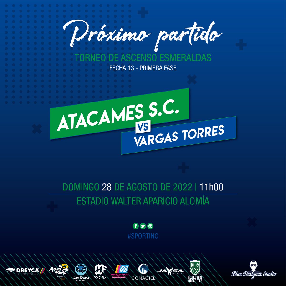 Este domingo todos al Estadio!

#DaleSporting 💙⚽️💚 #ContigoHastaPrimera 🔝