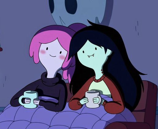 punksoyeon's tweet photo. chaeyoung and tzuyu as marceline and princess bubblegum https://t.co/MH4648WEFK