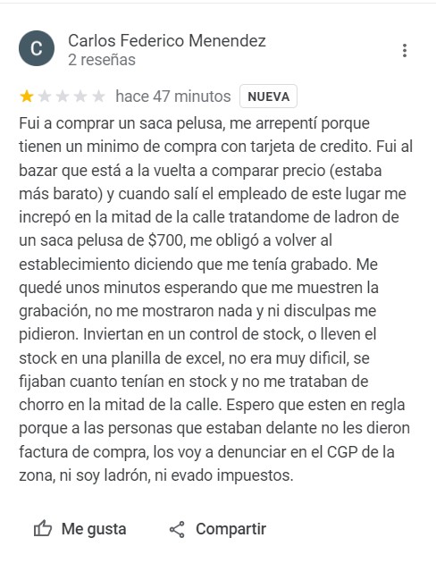 elcoco86's tweet photo. @AFIPcomunica @horaciorlarreta @AGIP_BA  Cuantas denuncias anónimas tenemos que hacer los vecinos de Villa Devoto por el local de Avenida Lope De Vega 3060, no dan factura, denunciamos y no pasa nada, son compras grandes y se sigue evadiendo impuestos en este lugar. https://t.co/FIN2KhafVQ