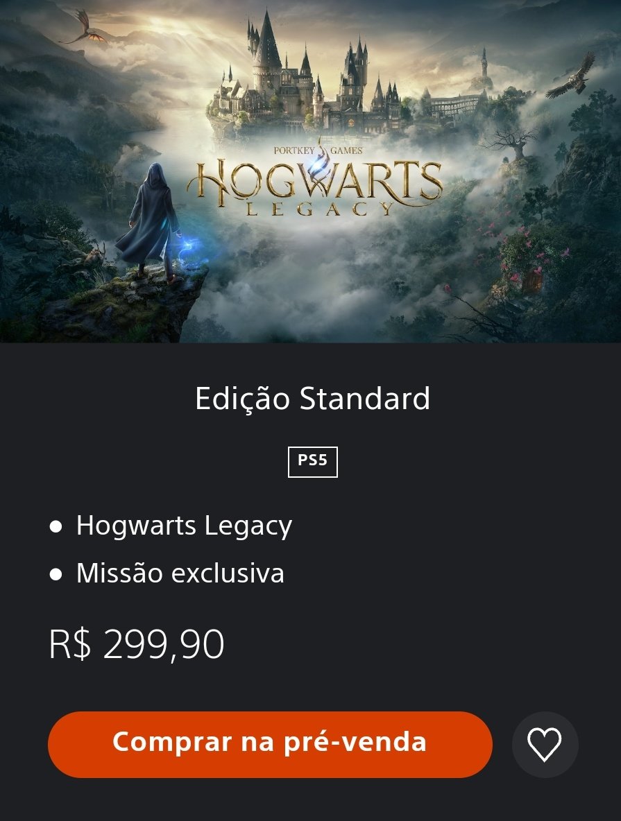 Legado de Hogwarts⚡️🎮 on X: O #HogwartsLegacy já está em pré