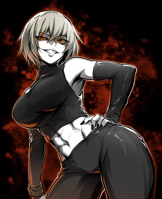 強そうなお姉さんを描きました- Skeb / Comission - 