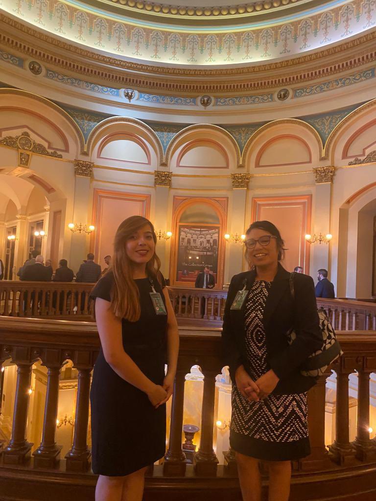 AsmLuzRivas's tweet photo. #DONUTworry Despite this morning’s emergency evacuation, Maribel and Jessica from my district team still made it to the Capitol. I am proud that the majority of my team are extraordinary women of color serving #AD39. #WomenOfColorLead https://t.co/TjLvnqCPkc