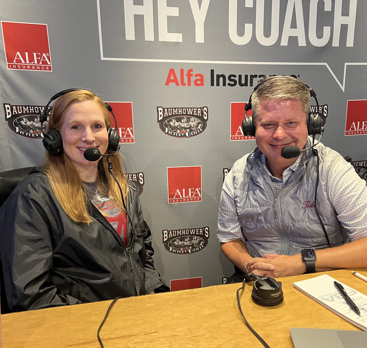 Talking Alabama Gymnastics on <a href="/HeyCoachAlabama/">Hey Coach</a> with Ashley Johnston and Chris Stewart!! 

#Team49 #WhereLegendsAreMade #RollTide