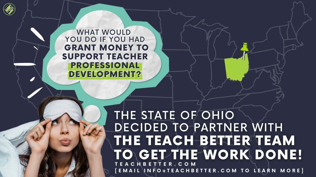 teachbetterteam's tweet photo. #TeachBetter has strategically partnered with 16 ESCs across Ohio to help implement #pd and support to #teachers throughout the state as part of a project funded by #RemotEDx. Visit https://t.co/N5eEe1IwMh or Email info@TeachBetter.com! https://t.co/UWIUrq5Aeu