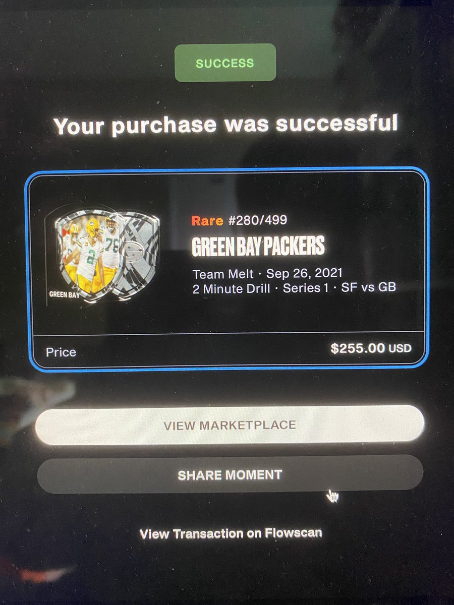 EquitiesWard's tweet photo. @AlexNFLAllDay @TeamHoldNFT @AllDayUnlimited just got the vague discord announcement: watch the 49ers last 2 mins of the first half tonight. I covered myself with an impulse buy Green Bay v SF 2 min drill https://t.co/zOYZJSkVVR