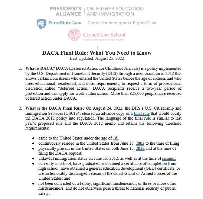 Read a new fact sheet on the #DACA Rule <a href="/PSLCt4ImmRights/">Penn State Law Center for Immigrants’ Rights</a> @PresImmAlliance <a href="/CornellLaw/">Cornell Law School</a> pennstatelaw.psu.edu/sites/default/…