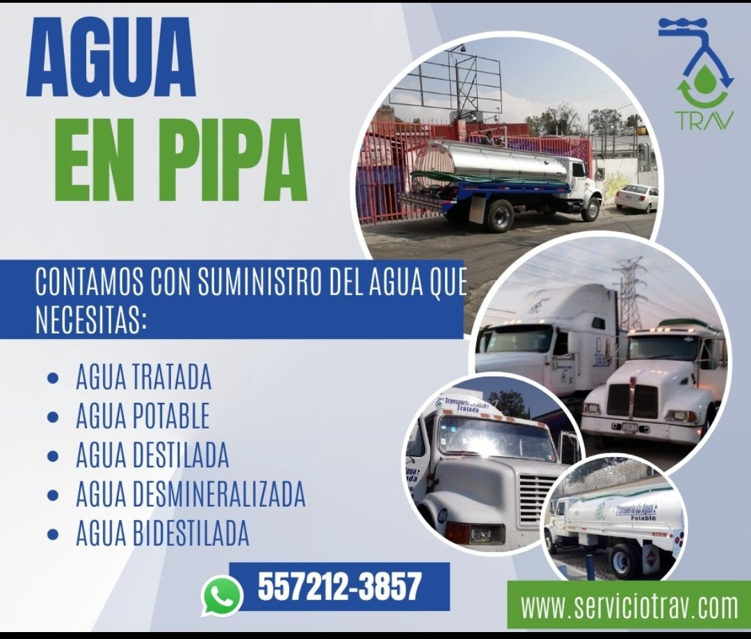 Servicio_TRAV's tweet photo. Contamos con el agua que tú necesitas.
#agua #precio #calidad #cdmx 
#aguapotable #aguatratada https://t.co/B3pdZnlj26