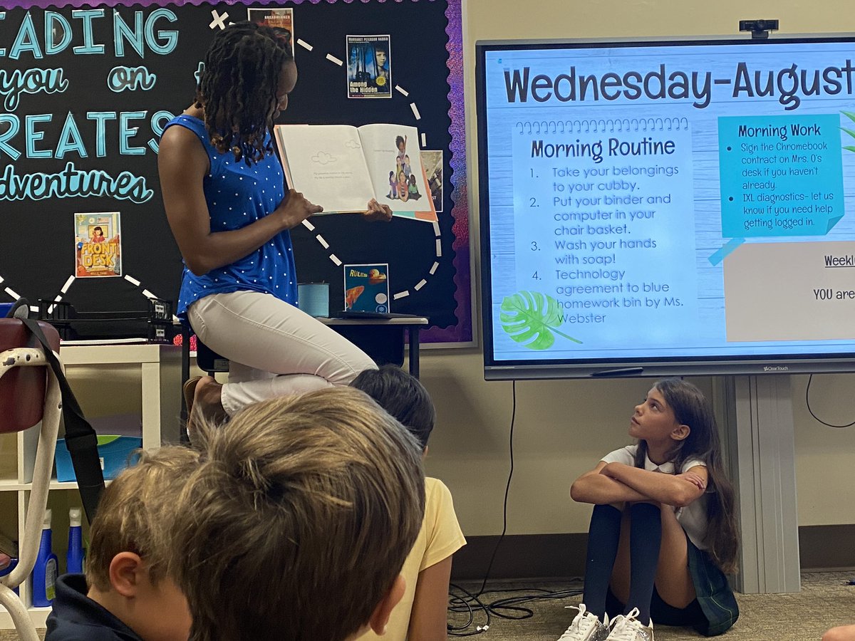 Morning meetings are a great place to use literature to teach about social emotional topics. #trinitylearns