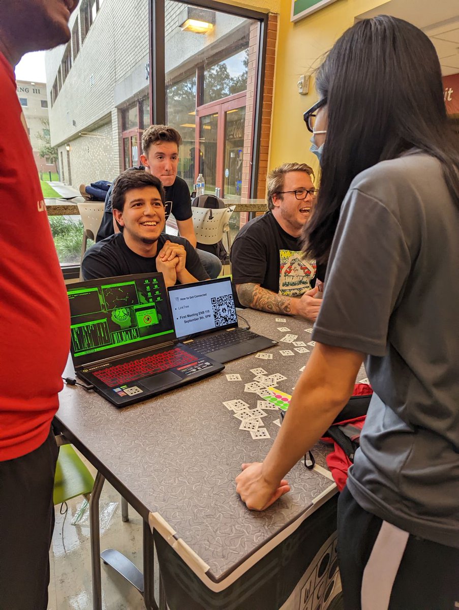 whitehatters's tweet photo. Whitehatters made a grand debut at USF’s Week of Welcome event! We made sure to convey our enthusiasm for participating in many upcoming CTF’s and conferences, and that anyone (regardless of experience or background) is welcome. Here’s to a semester excitement!
#whitehatters #ctf https://t.co/1lWB6CHVz0