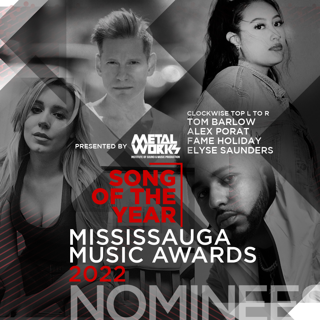 Mississauga_M's tweet photo. Mississauga Music Awards 2022 - Song of the Year nominees, presented by @metalworksSOUND:

@BarlowCommunity - The Wizard
@alexandraporat - happy for you
@Fame_Holiday - Made Me 
@Elyse_Saunders - Genes

Frid Sep 16, 6:30pm @LivingArtsCtr
TICKETS: https://t.co/o1npxjz1sU https://t.co/yvq0As9JyA
