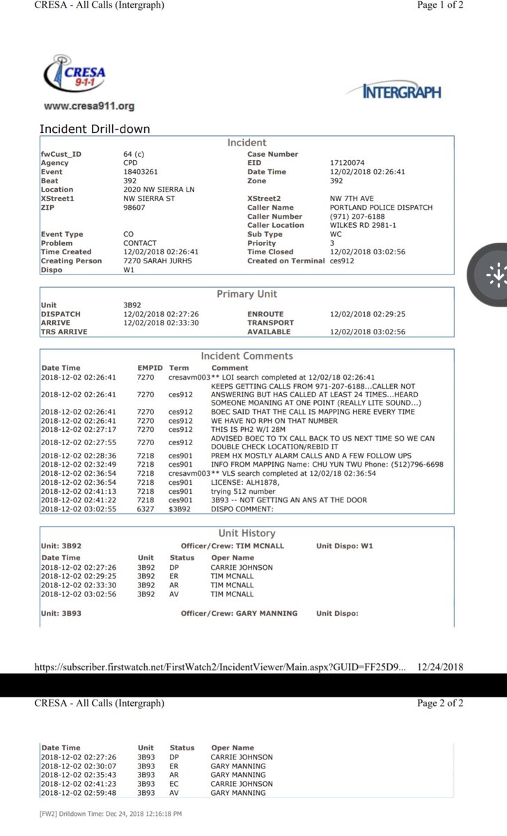 psycheclectic's tweet photo. Our office was swatted!  Here is the official evidence of someone calling 911-24 times before fleeing in 5 minutes. https://t.co/wdL2G0fsFY