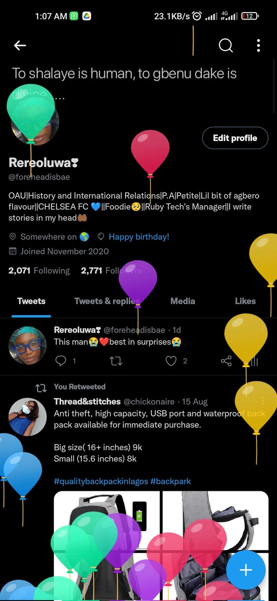 foreheadisbae's tweet photo. Happy birthday Rereoluwa 🎂
Welcome to your year of Geometric Increase!
Big 2🎂 https://t.co/eY291wJL6C