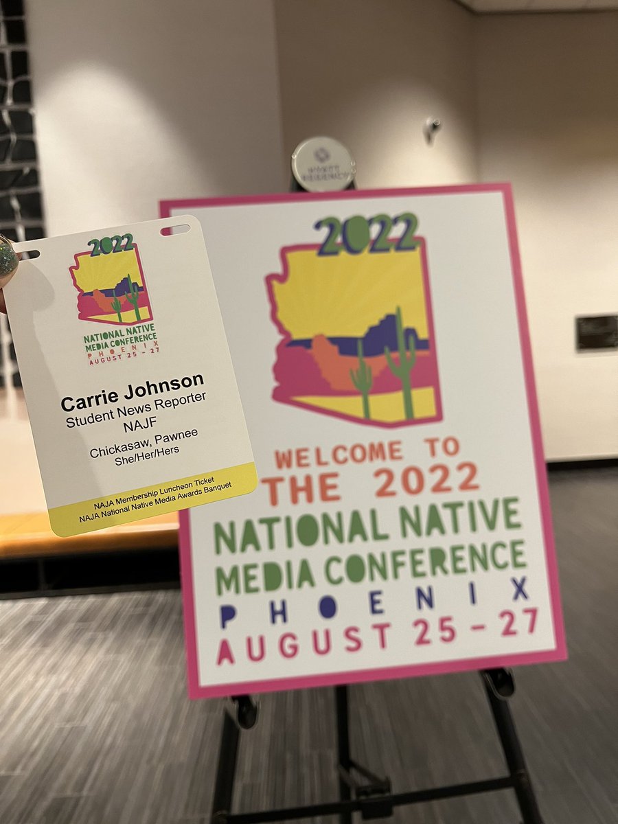 National Native Media Conference in Phoenix, Arizona! Honored to be able to attend as a NAJA Fellow &amp; and as a recipient of the NAJA-Facebook Journalism Project Scholarship.