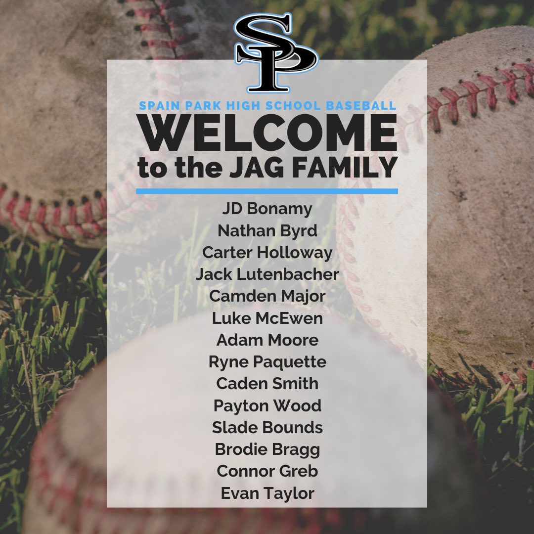 Already looking forward to baseball season! Congrats and Welcome to Jag Baseball!! 👏 👏 🐾 ⚾️