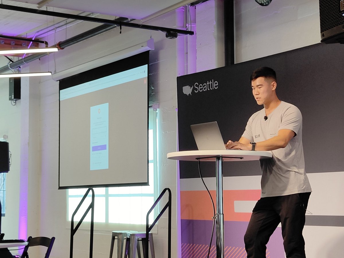 augvcor's tweet photo. @willjohnsonio gave a whirlwind tour of @auth0 latest extensibility feature, #Auth0Actions ; followed by @0xCNights et al running 3 workshops showcasing how #Auth0Actions can be used in #NoCode, #lowcode and #ProCode (@stripe integrations)
#DevDaysSeattle https://t.co/f9aCnqnuwn