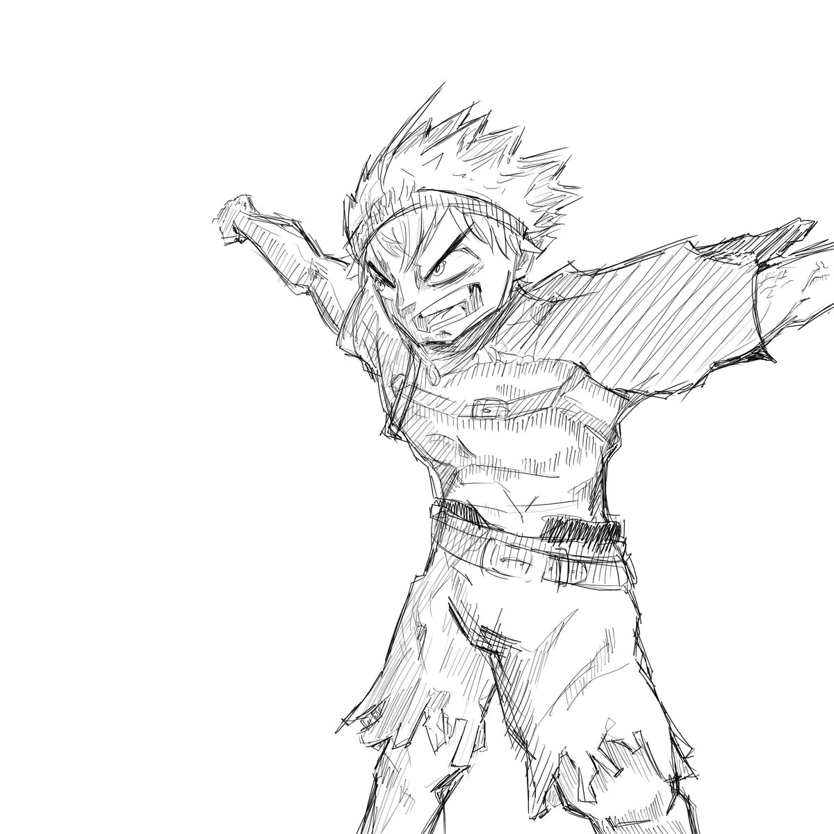MeWashArt's tweet photo. Asta (From Black Clover) Practice https://t.co/KQa7VHN09i