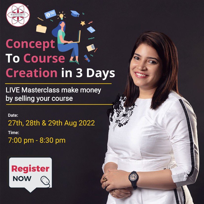 chawhan_dr's tweet image. 💁‍♀️ Can you IMAGINE how accomplished, proud and complete you will feel to finally have an income-generating online program live.
1/3. #dranamika #onlinecourses #onlinecoursedesign #training #Career #develop